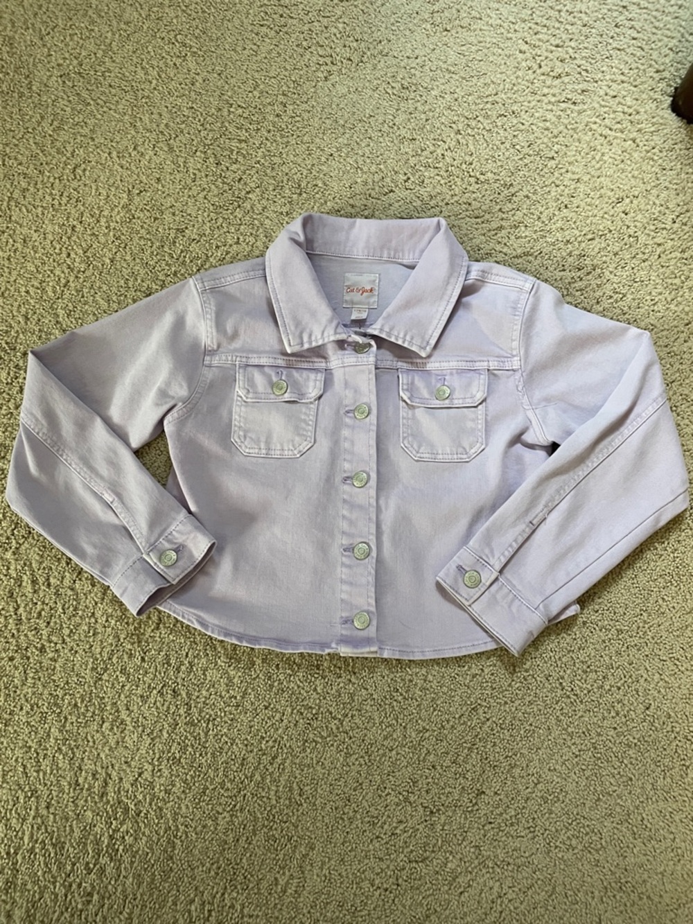 Cat & Jack Pastel Lilac Denim Jacket